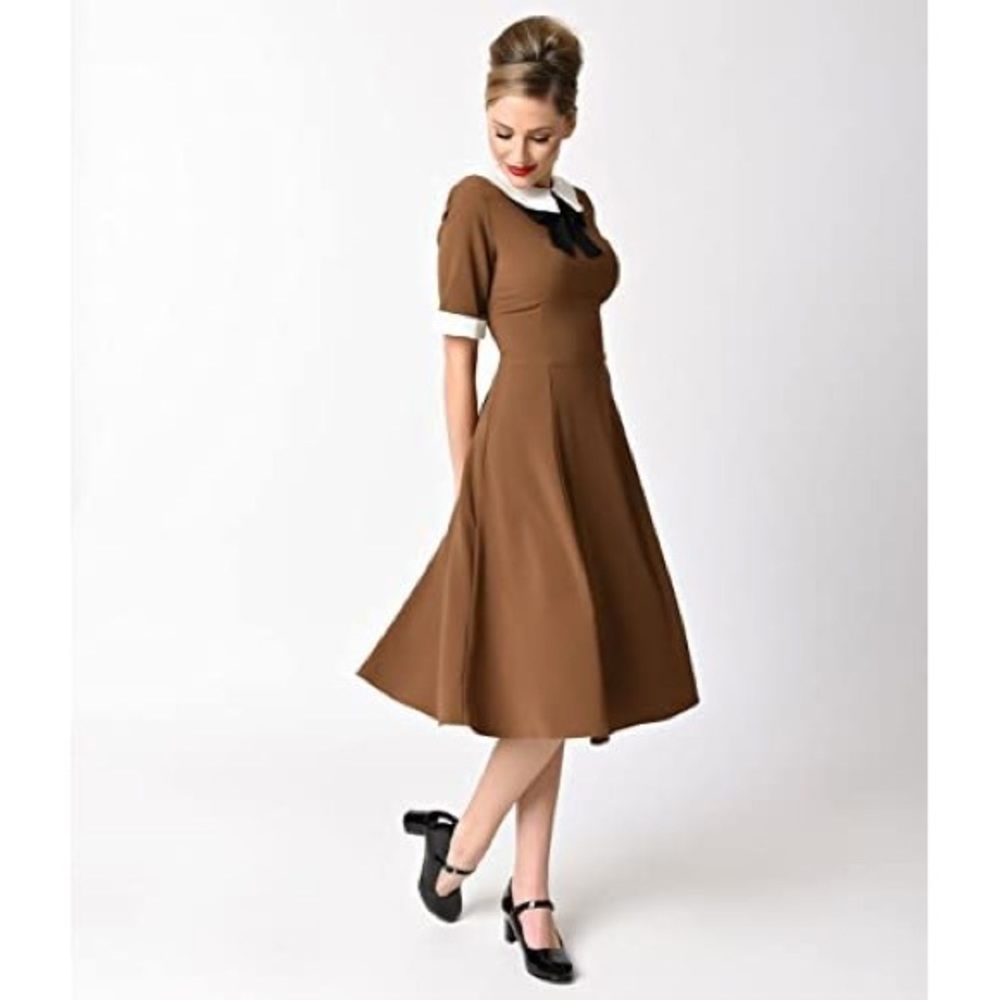 Hell Bunny Vixen 1940s Dress Peter Pan C